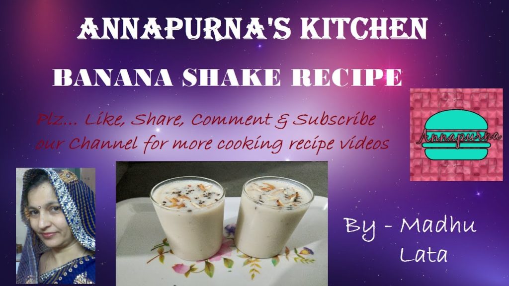 How To Make Banana Shake Banana Milk Shake At Home Easy Banana